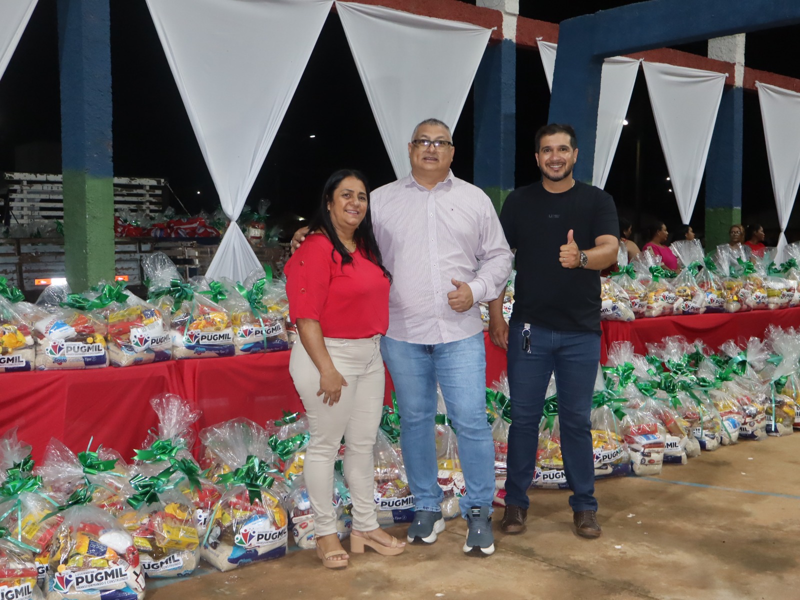 Prefeitura de Pugmil promove Natal Solidário com noite de fé,união e solidariedade.